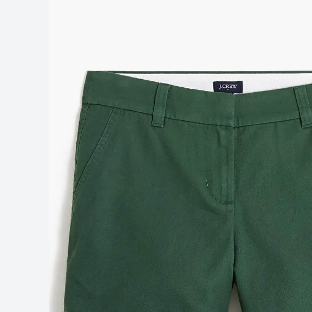 J. Crew Factory 5" classic chino short in green NWOT size 12 - Picture 2 of 10